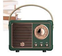 Altavoz inalámbrico Vintage | decoración portátil Retro para el hogar, Altavoz inalámbrico de Estilo Antiguo, para Adolescentes y Adultos Mayores, Oficina, Escritorio, Dormitorio, Cocina o