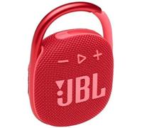 Altavoz inalámbrico - JBL Clip 4, 5 W, 10 horas, Bluetooth 5.1, IP67, Clip&Play, Rojo