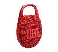 JBL Clip 5, Altavoz inalámbrico portátil con Bluetooth, resistente al agua y al polvo IP67, hasta 12h de reproducción y más con Playtime Boost activado, rojo