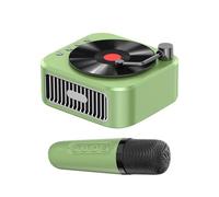 Altavoz Karaoke con Micrófono, Máquina de Karaoke para Les | Pequeño Altavoz Karaoke con Micrófono,Reproductor de Música Portátil Retro Canto para Mujeres y Cumpleaños