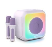 Altavoz karaoke iluminado - BIGBEN - Lavanda - Bluetooth, 30W, 2 micrfonos inalmbricos USB-C, Ecualizador, Batera Li-on