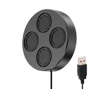 Altavoz magnético portátil genérico, reproductor estéreo con cable USB con graves profundos, altavoces de PC magnéticos, para viajes, casa, , aula, sala de juegos, biblioteca