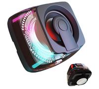 Altavoz magnético - Reproductor de música portátil con luz RGB, soporte de teléfono inalámbrico dispositivo de audio | Baño impermeable inalámbrico de larga distancia interior ducha exterior viaje