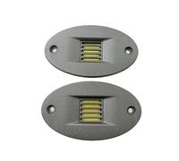 Altavoz Neumático de Agudos de Cinta de 4 Ohmios con Cubierta Ovalada de Aluminio, para Estilo , 2 Unidades
