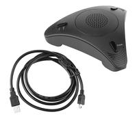 Altavoz para conferencias para reuniones profesionales, captación de voz de 360 con IA, reducción de ruido, conexión en cadena ampliable,