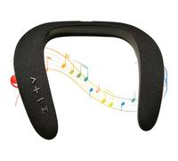 Altavoz para el cuello, banda de audio de 6 a 10 horas, sonido envolvente estéreo 5D, altavoces para el hogar, para mujeres, gimnasio en casa, viajes, camping, senderismo, playa