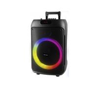 Altavoz para fiestas Trevi XF 380 KB 50W Bluetooth USB LED TWS Asa Ruedas Negro