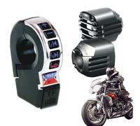 Altavoz para motocicleta - Amplificador inalámbrico para manillar con carga de teléfono incorporada - Motocicleta estéreo impermeable, adecuado para usar con scooter, bicicleta, coche, ciclismo