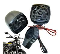 Altavoz para motocicleta,Reproductor de audio compacto para manillar con amplificador integrado | Accesorios de audio versátiles para adolescentes, familiares y amigos - Escucha musical al aire libre