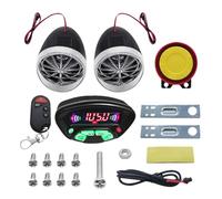 Altavoz para Motocicleta - Reproductor MP3 para Motocicleta - Altavoces Inalámbricos Resistentes Al Agua | Alarma Antirrobo para Motocicleta, Reproductor De Música MP3, Amplificador De Audio