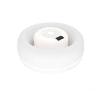 Altavoz para piscina, altavoz flotante resistente al agua con iluminación RGB, equipo estéreo inalámbrico portátil para exteriores y fiestas, 22 x 22 cm (blanco)