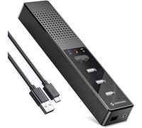 Altavoz PC con concentrador USB, barra de sonido para PC con puerto para ordenadores portátiles y de escritorio, compatible con Windows/Mac, altavoz portátil para juegos, zoom, clases en línea y