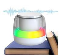 Altavoz portátil ABS - Altavoz de 9,4 cm, Altavoces inalámbricos con luz RGB | Mini subwoofer, Rango de 10 m con Luces de respiración degradadas de 7 Colores, pequeños cañones de