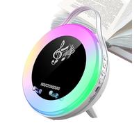 Altavoz portátil - ABS de 8" negro | RGB multifunción de carga inalámbrica | Soporte para smartphone manos libres de alta fidelidad | Luz de inducción