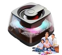 Altavoz portátil - Altavoz estéreo magnético multifunción con luz RGB, Soporte para teléfono Integrado, Reproductor de música | Impermeable al Aire, Ducha, Playa, Viajes, baño, Golf, Coche