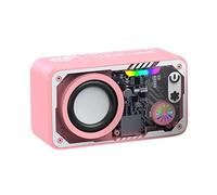 Altavoz portátil - Audio con luz LED | Altavoz estilo robot inalámbrico con sonido envolvente 3D y LED de colores para camping, en la playa, altavoces envolvente 3D Rechargeabl