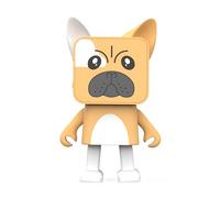 Altavoz Portátil Bluetooth - Forma de Bulldog que Baila - Inalámbrico y Potente - Tamaño Pequeño para Llevarlo donde Quieras - Autonomía 5h - para Móvil y Ordenador - Diseño Divertido y Original - MOB