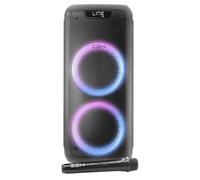 Altavoz portátil Bluetooth Zen Phoenix de 250W, 10H de batería, Luces LED RGB. Altavoz Grande con TWS, Aux in, USB, Entrada de micrófono, y micrófono inalámbrico, con Radio FM