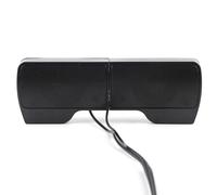 Altavoz portátil compacto, altavoz multimedia alimentado por USB con sonido estéreo mejorado para todo tipo de ordenadores de sobremesa y