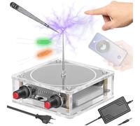 Altavoz portátil con bobina Tesla, generador de rayos artificiales, con descargas eléctricas tangibles, ideal para experimentos científicos, demostraciones didácticas, exposiciones de escritorio