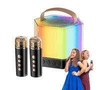 Altavoz portátil con micrófono, máquina de Karaoke de micrófono inalámbrico - Altavoz de Karaoke al Aire Libre portátil - Herramienta de Entretenimiento de Bobina poderosa para Fiestas de