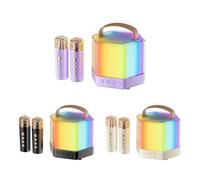 Altavoz portátil de karaoke, de sonido al aire libre, batería recargable de alta potencia, micrófono inalámbrico para fiestas, Bbqs, Family Gatherings, camping, 1 juego