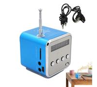 Altavoz portátil de viaje | Pantalla LED Tarjeta TF Mini altavoz inalámbrico 3W | Cuadrado cargado para disco flash USB, altavoz pequeño para dispositivos de conexión de 3,5 mm
