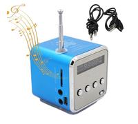 Altavoz Portátil De Viaje - Pantalla LED TF Tarjeta Mini Altavoz Inalámbrico 3 W | Micrófonos Reproductor De Música, Dispositivo Cuadrado Recargable Para Disco Flash USB, Altavoz Pequeño Para