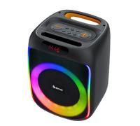 Denver Altavoz portátil BPS-165 inalámbrico y cableado 20W con LED y mando