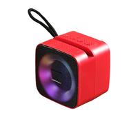 Altavoz portátil genérico con iluminación LED, altavoz musical portátil inalámbrico con bajos profundos e iluminación LED, para salón, dormitorio y oficina, entretenimiento para