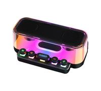 Altavoz portátil inalámbrico, altavoz de iluminación RGB estilo punk - sonido estéreo decoración mecánica para oficina y viajes
