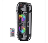 Altavoz portátil inalámbrico con Bluetooth, columna, gran potencia, centro de música, subwoofer con micrófono, disco U, tarjeta TF