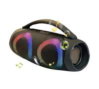 Altavoz portátil inalámbrico genérico, 1200 mAh Deep Bass Boombox with Subwoofer, RGB Lights, Handle Design, Loud Sound for Outdoor Parties, Travel, Camping, Beach, Picnics, Hiking,9,25 x 3,62 x 5,12