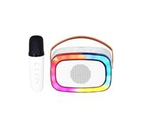 Altavoz portátil karaoke Bluetooth - Trevi - XR 8A01 MiniParty - Batería USB-C - Micrófono incluido - Blanco
