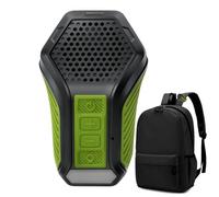 Altavoz portátil - Mini altavoz portátil para exteriores con luces RGB | Llamadas manos libres inalámbricas | Altavoces de cuello con clip para senderismo y viajes