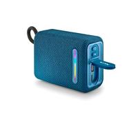 NGS Roller Furia 1 Blue - Altavoz Portátil Compatible con Tecnología Bluetooth, Luces RGB, Impermeabilidad IPX6, 15 W, True Wireless, USB, Duración Batería 9 Horas, Azul