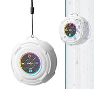 Altavoz portátil para Ducha - Dispositivo Impermeable con luz LED y función Vocal, Altavoz de Ducha con Luces - para Camping, Playa, Piscina, al Aire, Senderismo, navegación y natación Entre