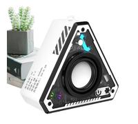 Altavoz portátil pequeño | Pequeño de altavoces para exteriores | Amplificador de audio de graves estéreo Boombox recargable para computadora, playa, camping, ducha