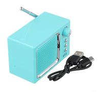 Altavoz retro compacto con soporte para tarjeta 5.0 y TF para una transición perfecta entre transmisión y archivos locales (azul)