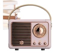 Altavoz Retro, Sonido estéreo, decoración del hogar, Altavoz inalámbrico de Estilo Antiguo, para el hogar, Oficina, Escritorio, Cocina, Dormitorio, Fiesta, Camping, Senderismo