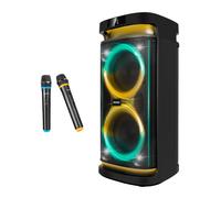 Altavoz Rumbleboss Phoenix 80W RMS con Batería, Karaoke y Micrófonos Inalámbricos
