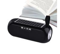 Altavoz solar inalámbrico impermeable genérico - Altavoz portátil | Potente audio estéreo USB FM | Amplificador exterior Playa Camping | Diseño compacto Oficina Hogar | Uso Viaje Fiesta L