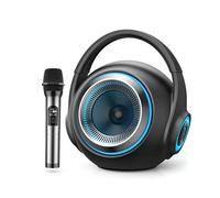 Altavoz Speed Sound Bluetooth Karaoke Portátil con Micrófono Inalámbrico y Luz LED