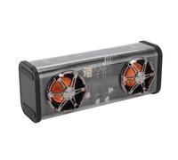 Altavoz transparente con subwoofer de 5.3 pulgadas y luces de colores para el hogar, fiestas y viajes (negro)
