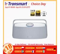 Altavoces Tronsmart Force Max Portátiles Bluetooth 80W Hi-Res Audio Filtune X30 360º Gris
