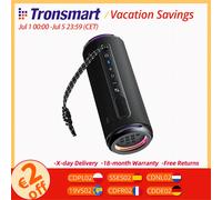Altavoz Tronsmart T7 Lite Altavoz Bluetooth portátil con graves mejorados, tiempo de reproducción 24 horas, control por aplicación, para acampar Negro