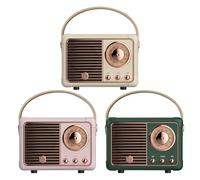 Altavoz Vintage - Audio inalámbrico Retro portátil, Lindo Acento Decorativo, de Escritorio Antiguo | Dispositivo de Sonido de Estilo clásico con Fiesta, Camping, Senderismo, entreteni