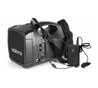 Altavoz Vonyx portátil Bluetooth 100W con micrófono inalámbrico UHF y MP3