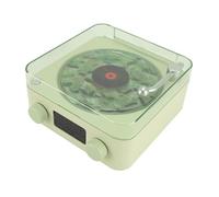 Altavoz Waves, Reproductor Waves, Visualización de la Hora, Sonido Estéreo, Luz Nocturna para Relajarse. (Green)