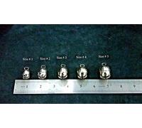 Altawash Cetrería, Perro, Gato Cascabeles Plata Cromado Bellota Par Cascabeles () - Size 2